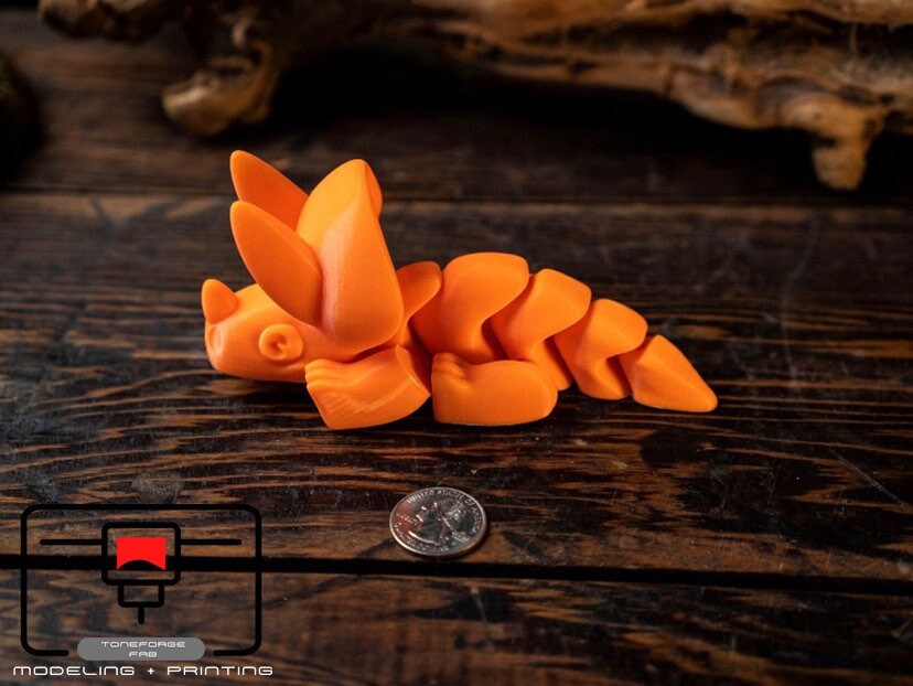 Articulated 3D printed Triceratops Dinosaur