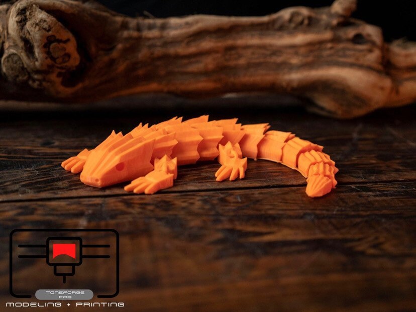 Articulated 3D printed Armadillo Lizard