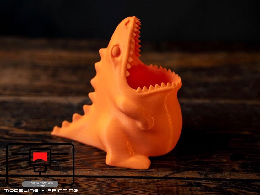 3D printed Dino Pencil Holder