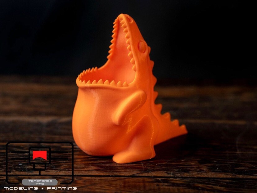 3D printed Dino Pencil Holder