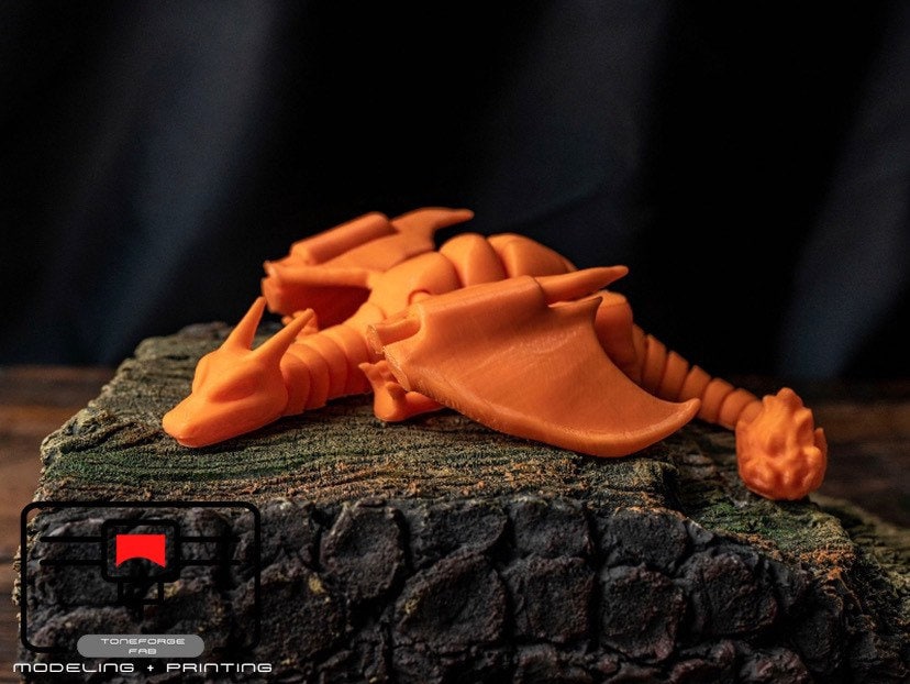 Articulated 3D printed Charizard fidget toy