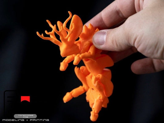 Articulated 3D printed Jackalope fidget toy