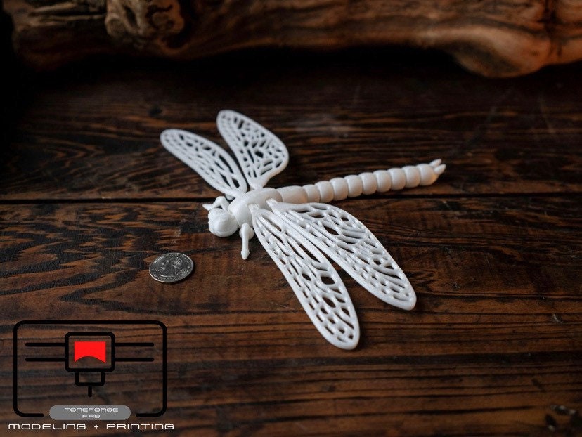 Articulated 3D printed Dragonfly