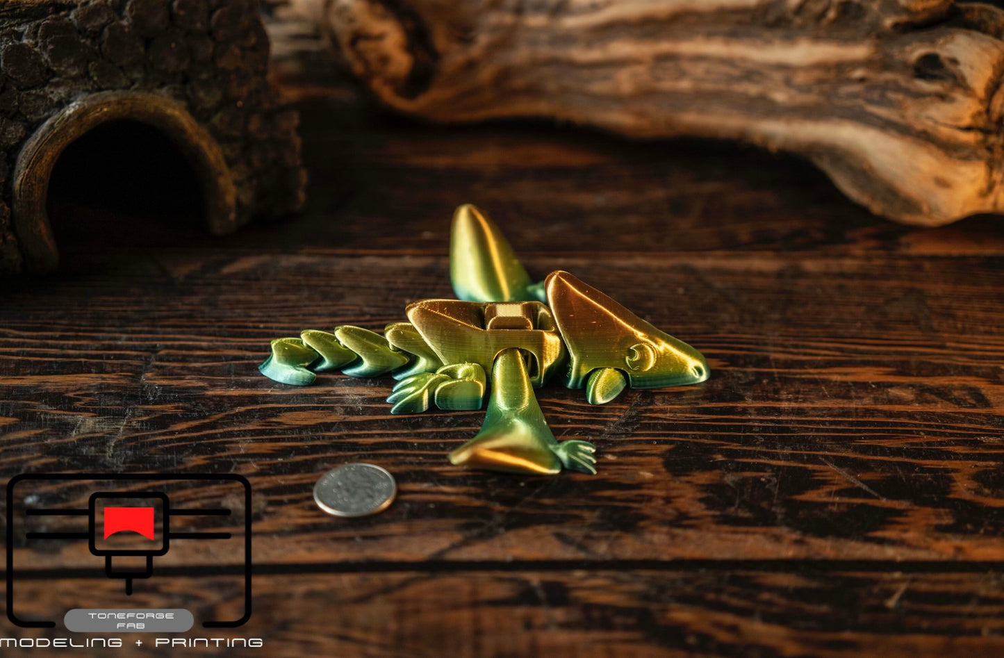 Articulated 3D printed Pterodactyl , flexi dinosaur, fidget toy