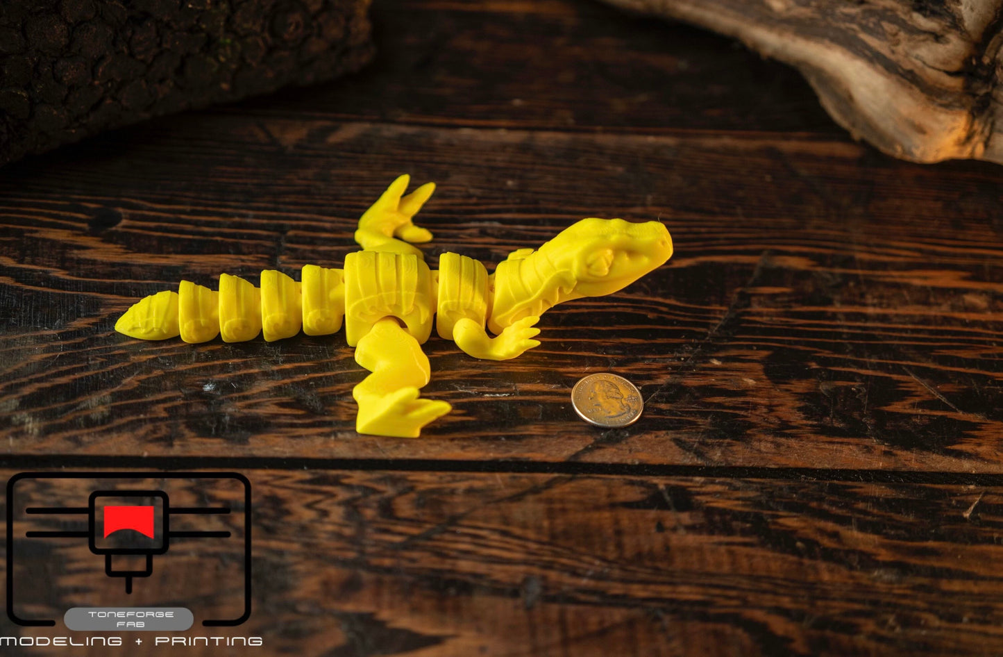 Articulated 3D printed Velociraptor, flexi Dinosaur, fidget toy