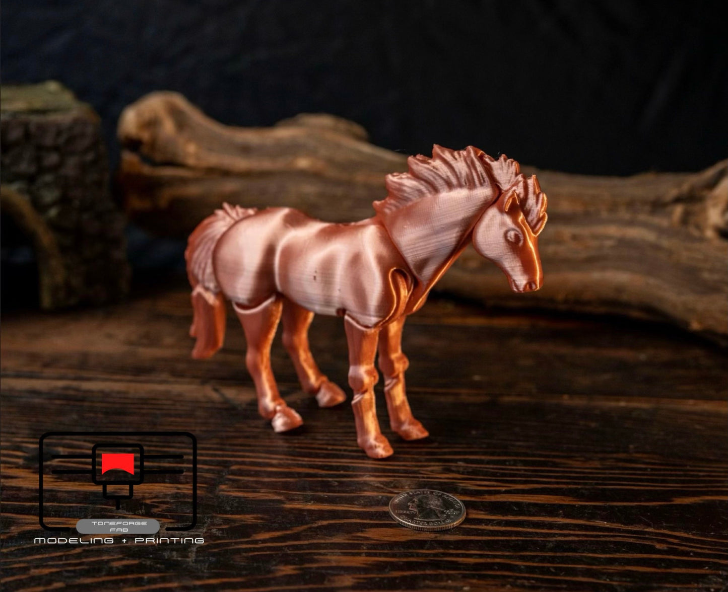 Articulated 3D printed Horse