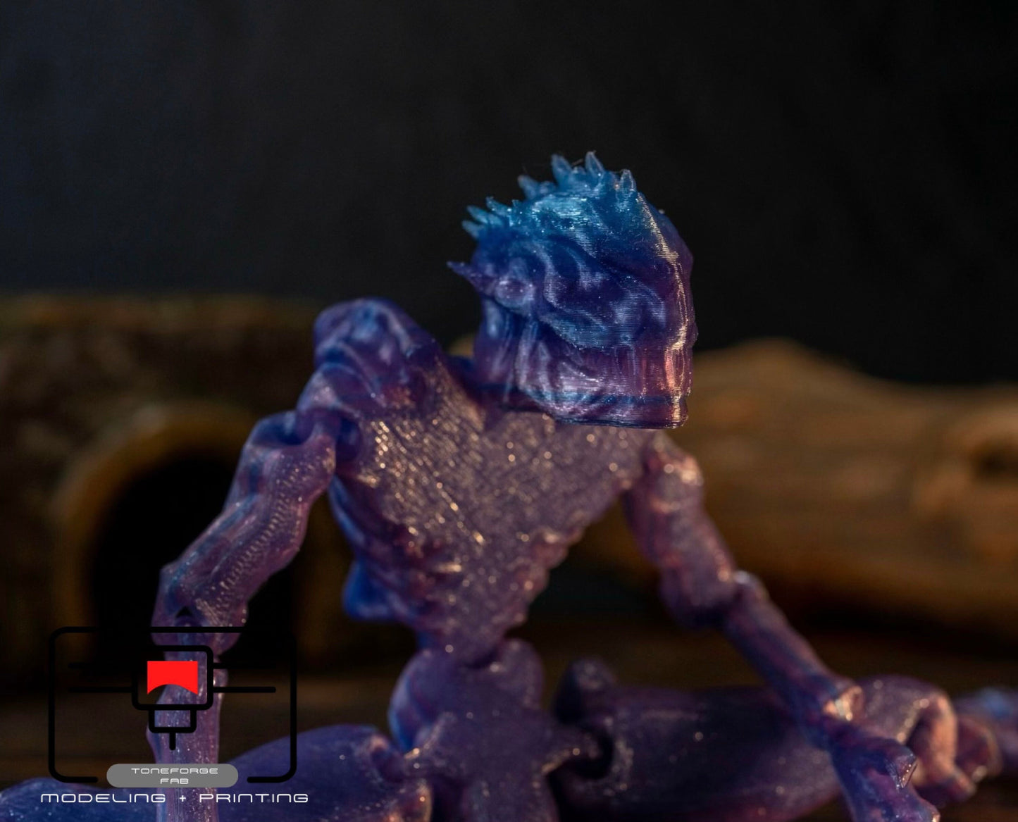 Articulated 3D printed Alien