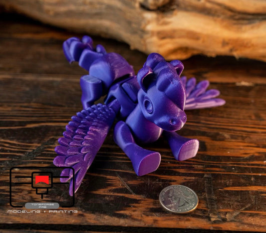 Articulated 3D printed Cute Pegasus