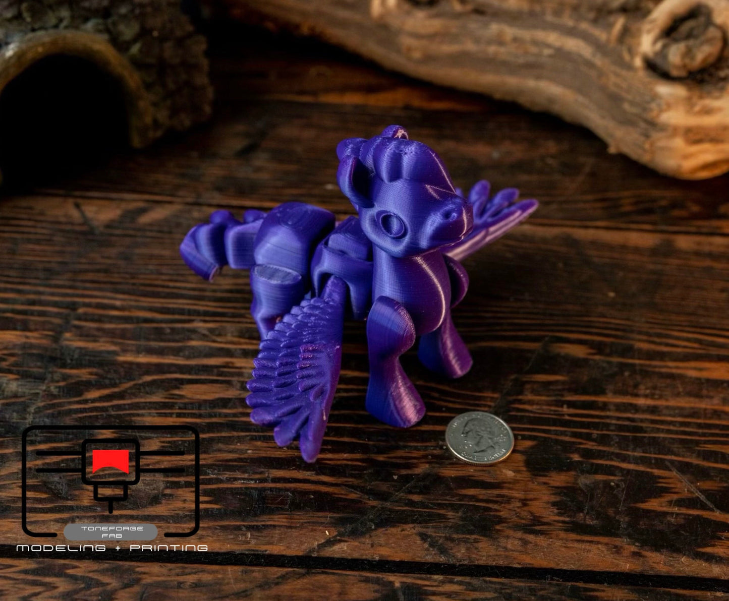 Articulated 3D printed Cute Pegasus