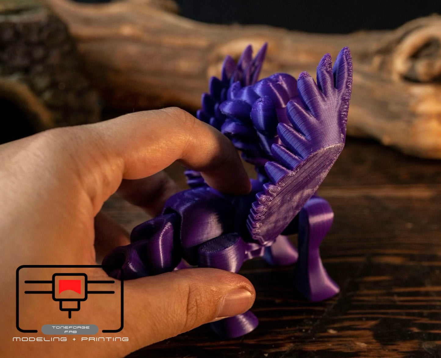 Articulated 3D printed Cute Pegasus