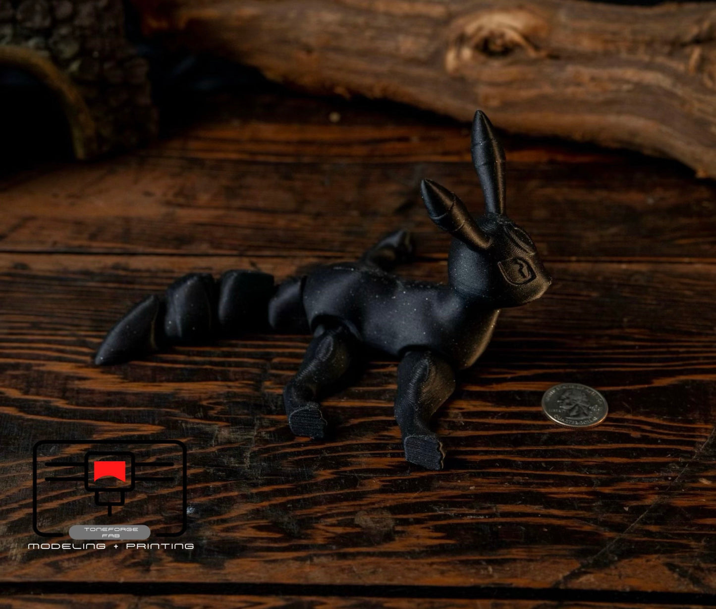 Articulated 3D printed Umbreon fidget toy