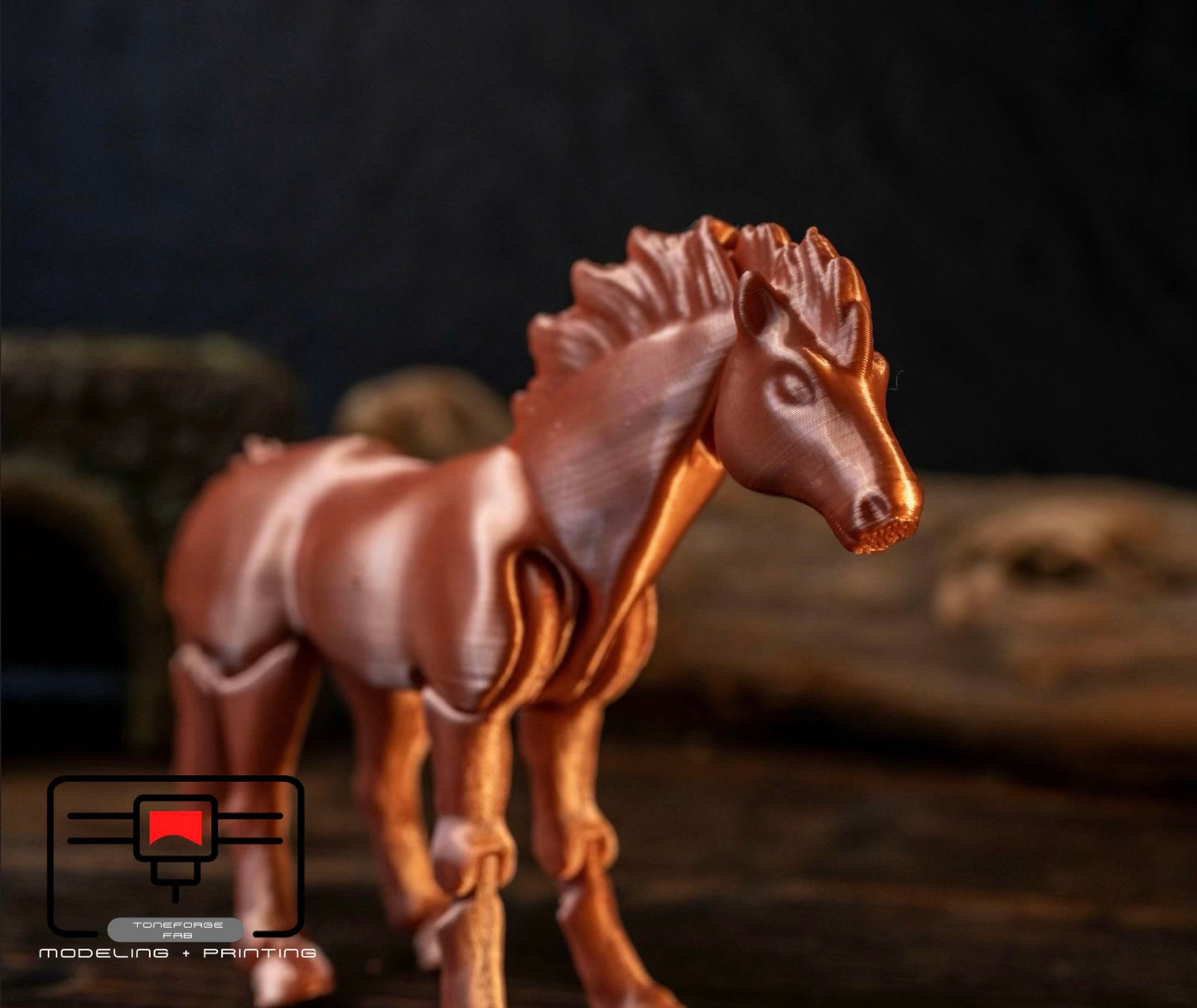 Articulated 3D printed Horse