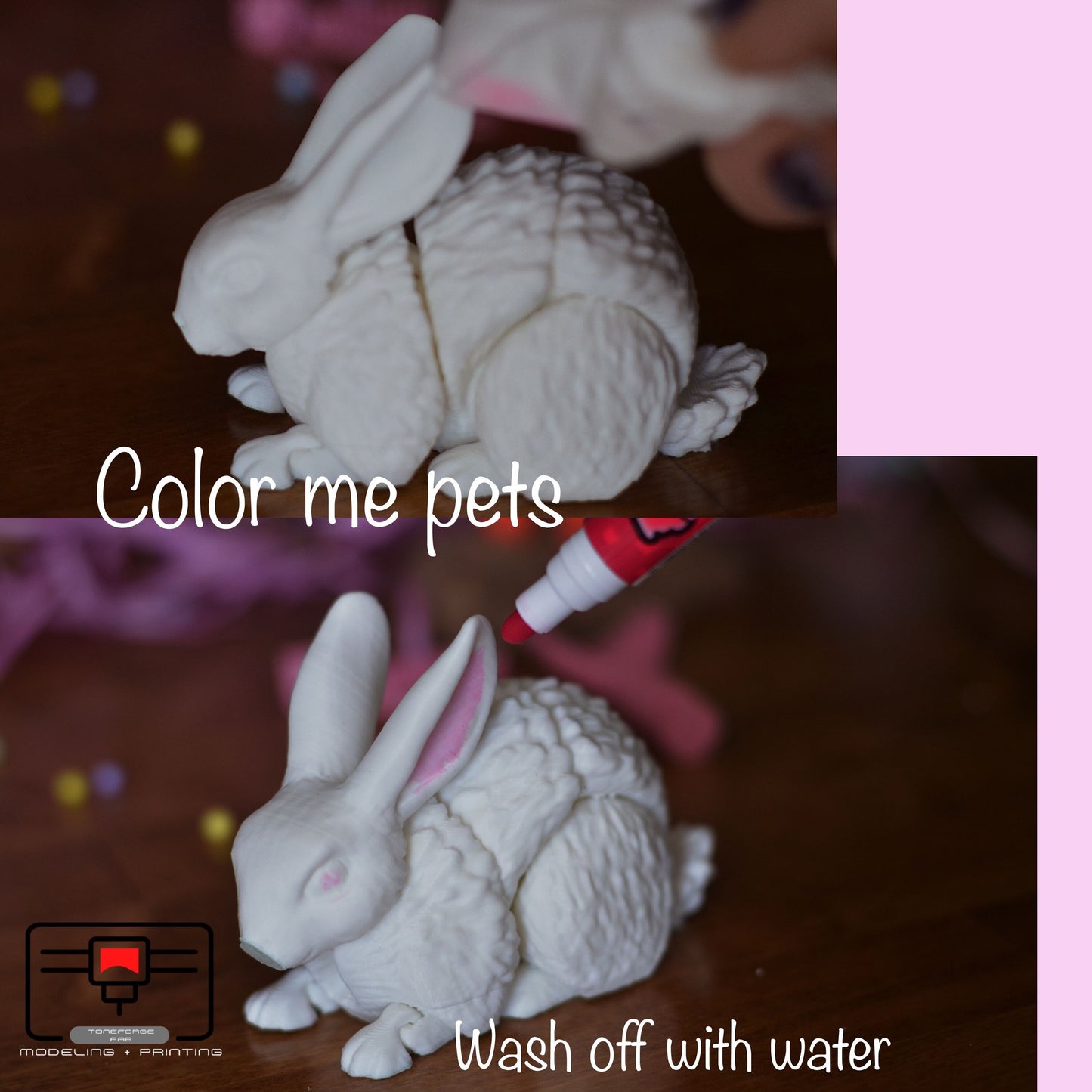 Color Me Easter Bunny Basket