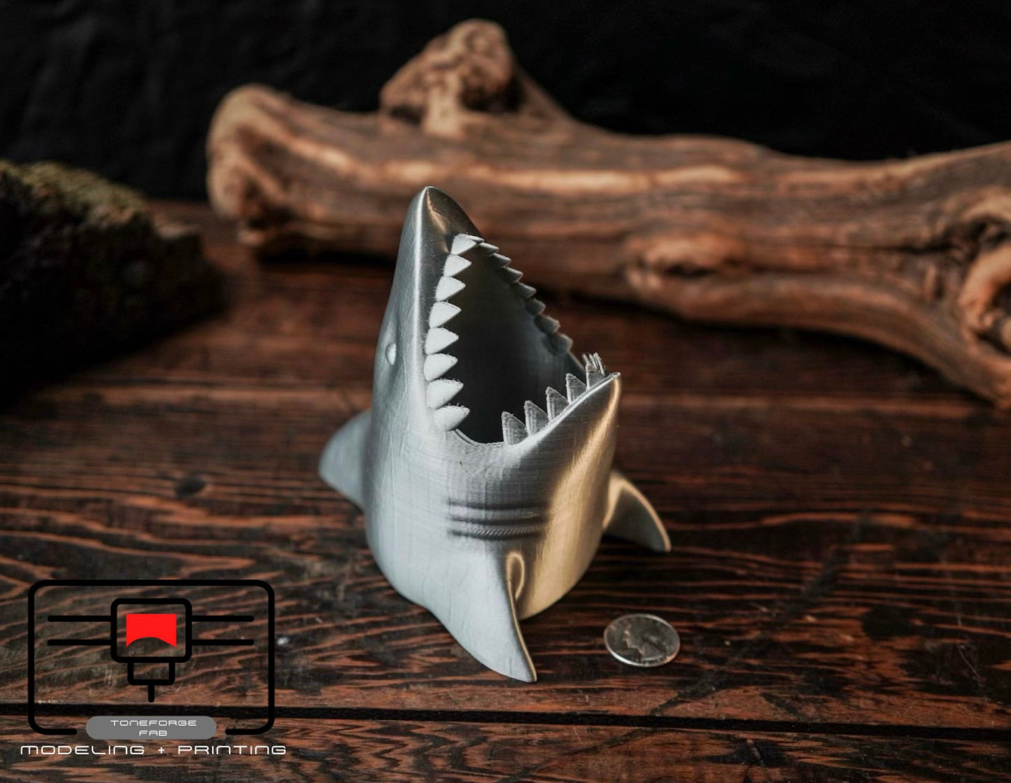 3d printed Shark Pencil Holder fidget toy