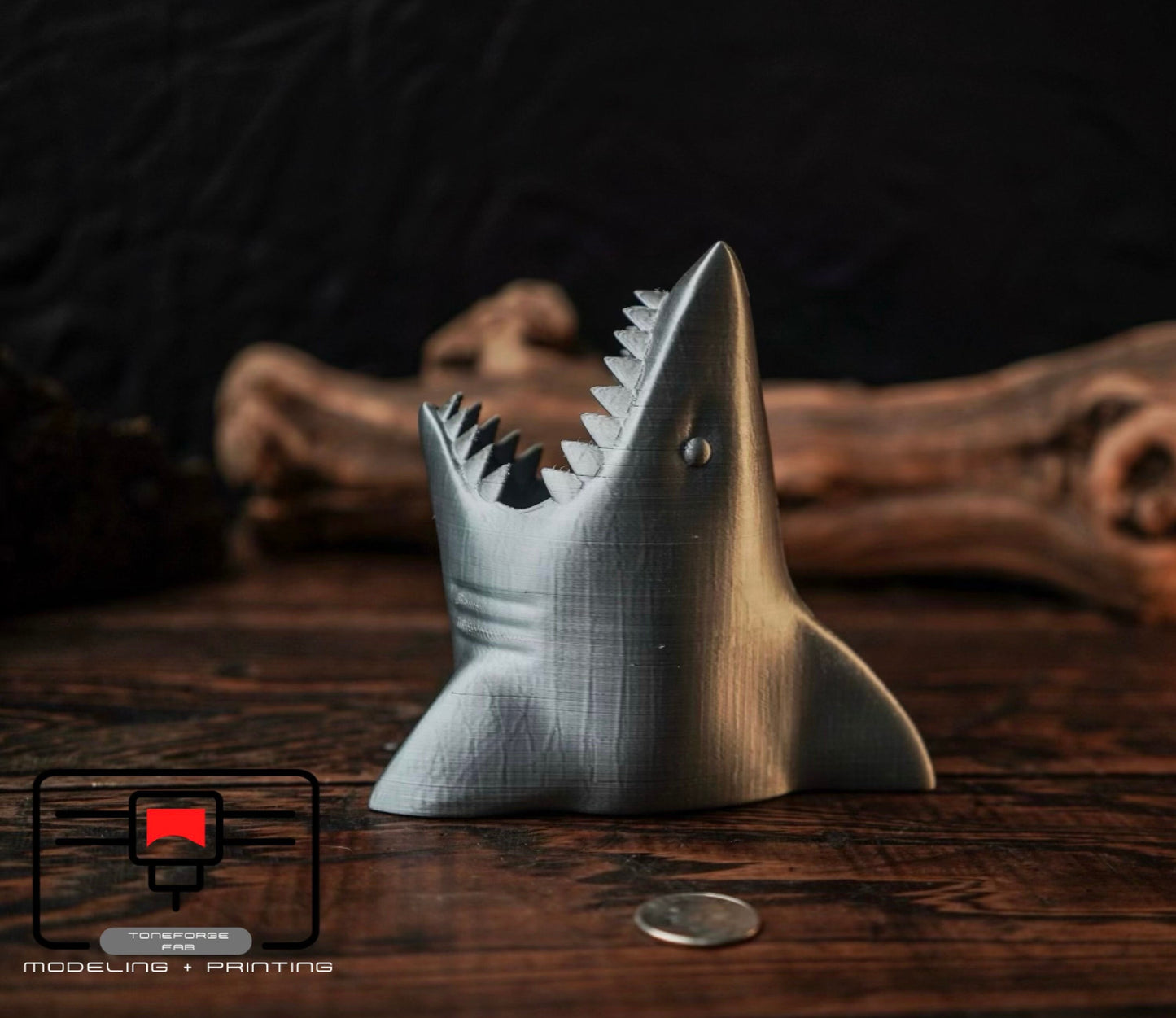 3d printed Shark Pencil Holder fidget toy