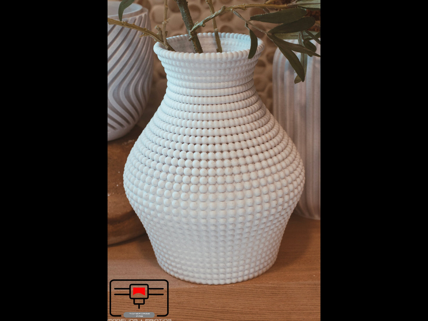 Beaded Elegance vase