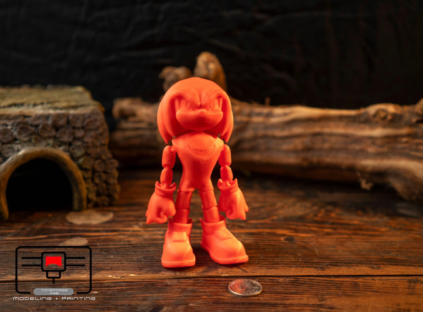 Articulated 3D printed Knuckles, flexi game character, fidget toy