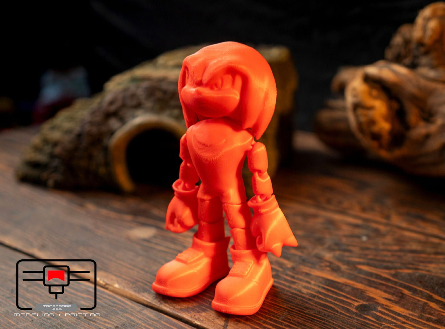 Articulated 3D printed Knuckles, flexi game character, fidget toy