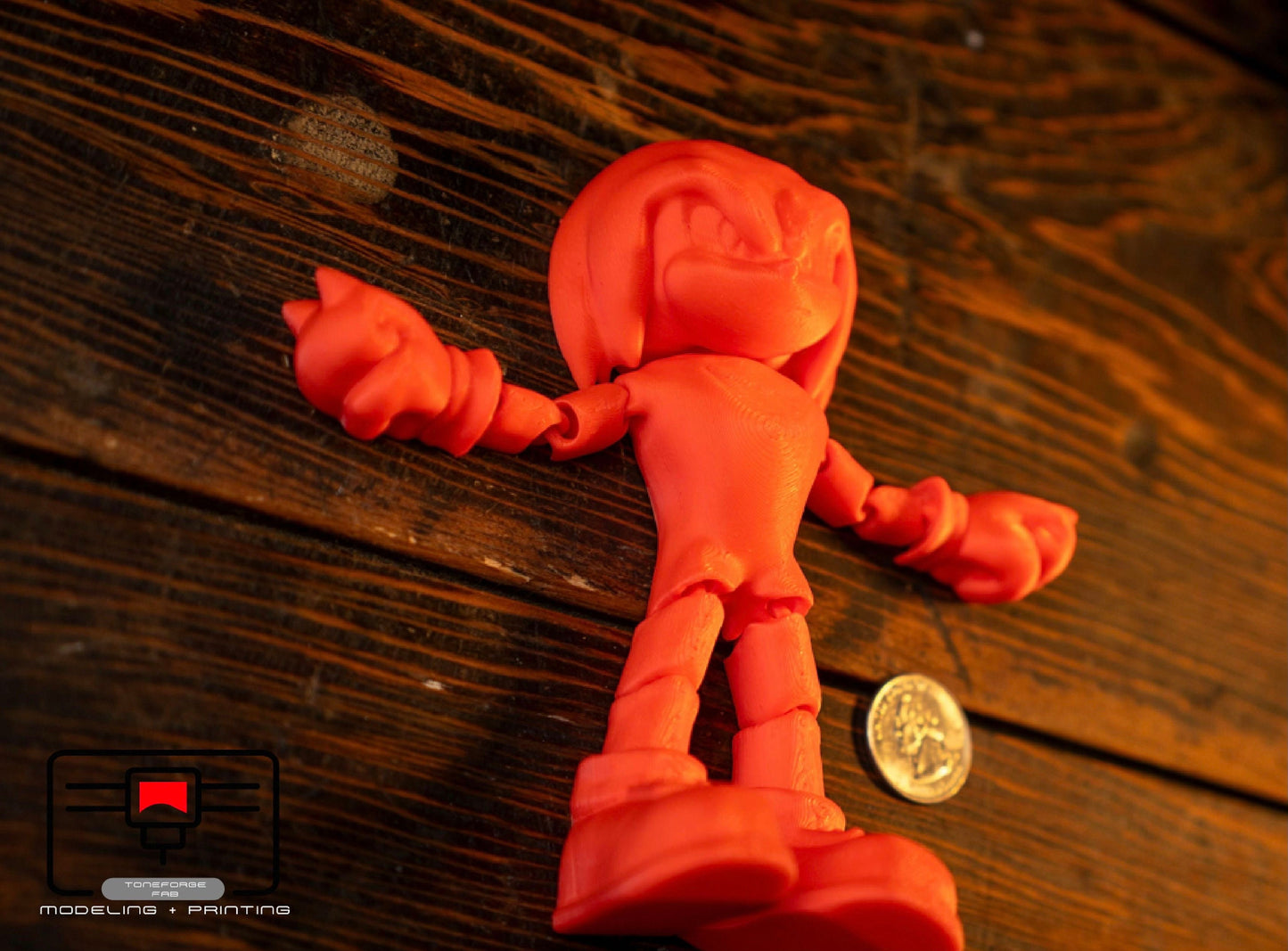 Articulated 3D printed Knuckles, flexi game character, fidget toy